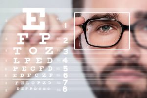 Standard eye chart used in vision assessments